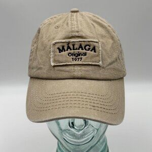 Robin Ruth Malaga Spain Hat Strapback Cap Tan Brown Adjustable One Size Travel